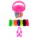 Modeling dough 7 colors, 105 g + 1 mold + lid-form, mix