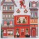 The folding box “The holiday comes to us”, 15 x 7 x 22 cm, New Year