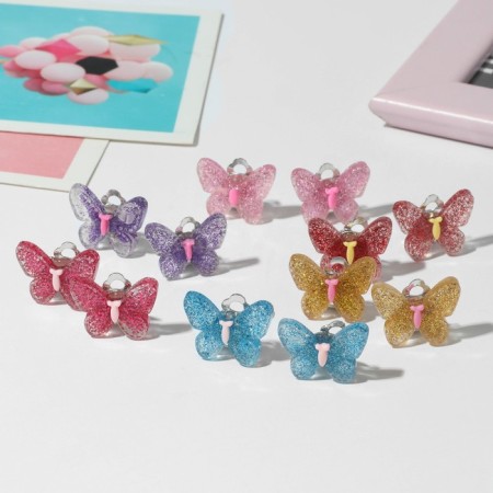 Clips children's “chosen” butterfly brilliant, mix color-1