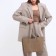 Bag Female Tout with zipper, beige color
