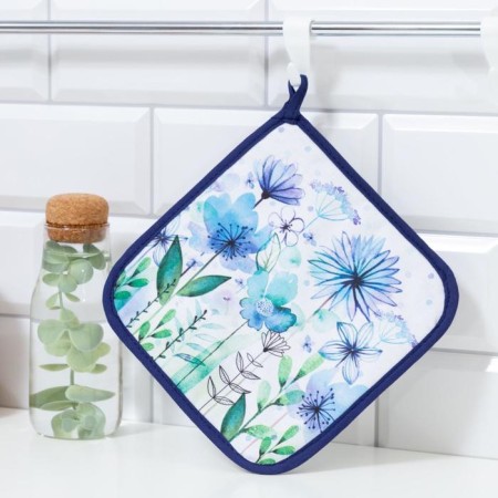 Blue Flowers Take 19x19 Sarzha, 100% H/L, Vatin 250g/m2