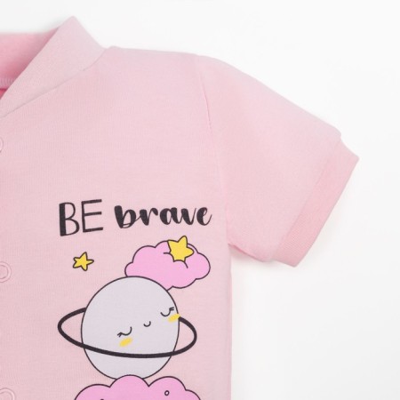 Nursery blouse, pink color/moon, height 56 ​​cm-2