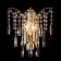 Sconces Citilux "Selena" CL302323, 26x30 cm, 2x40W, E14, brown color