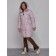 Coat insulated winter female, size 44, purple color