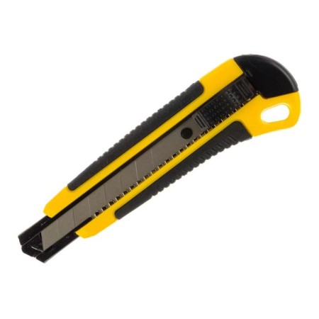 Rexant 12-4901 knife, ABS plastic rubberized, segmented blade, 18 mm-1