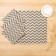 A set of decorative napkins of the share 40x40cm 4pcs, gray zigzag, 100% PE