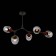 Ceiling EVOLUCE lamp. Sle113402-05. Ciotolla. 5x60 watts, E27, 92x59x50 cm, gray color, dark tree