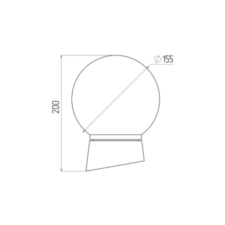 Lamp ERA NBP 01-60-004, E27, 60W, 150x200 mm, IP20-1