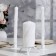 Wedding candle "Figure in roses" 15cm white. Home
