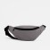 Lightning waist bag, external pocket, gray color