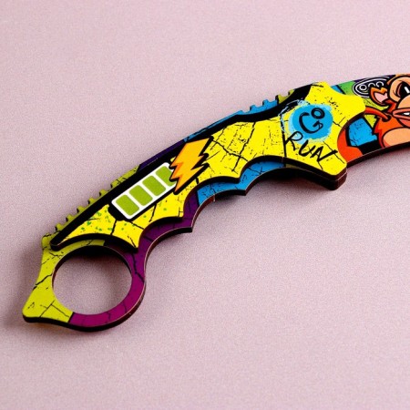 Model made of wood "Cerambit", Monkey-3