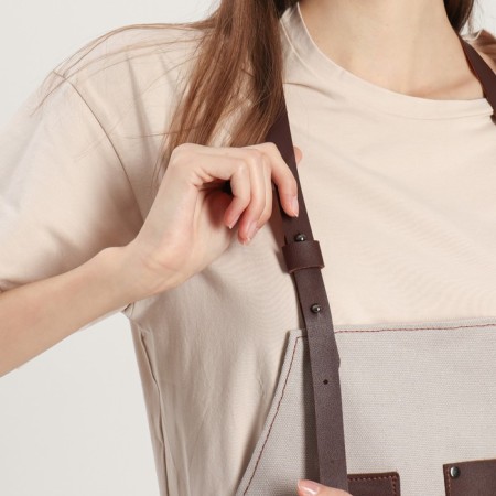Apron for the master, the color of gray/brown-7