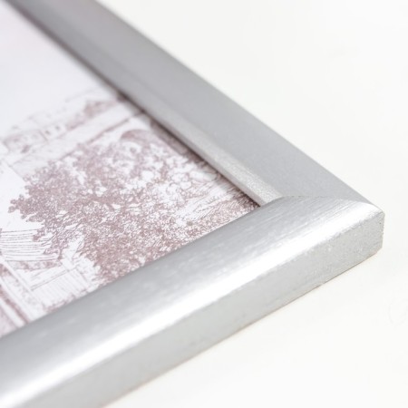 Photo frame pine c19 silver 10x15 cm (plastic screen)-1