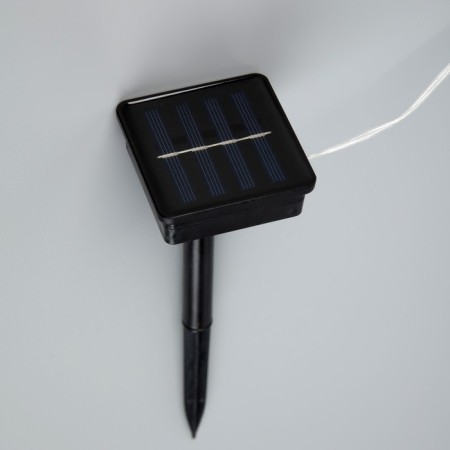 Garland "fringe" 3 x 0.6 m, IP44, transparent thread, 114 LED, white glow, 8 modes, solar battery-4