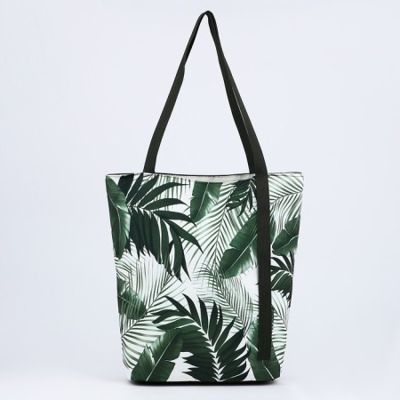 Bag Women's Beach "Tropics", 39x32 cm, olive-2