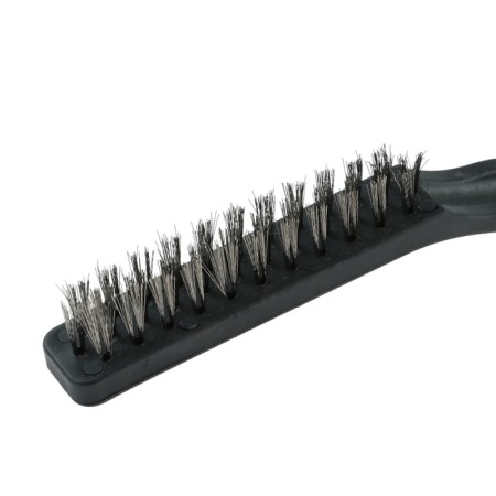 Car brush, 22 cm, metal bristles, black-2