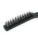 Car brush, 22 cm, metal bristles, black