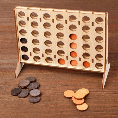 Game "four in a row" 17x13cm