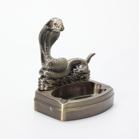 Lighter gas table with an ashtray, symbol of the year "Snake", New Year-1