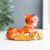 Polystone souvenir "Blue -eyed tiger with coins/bills" MIX 4x4x10 cm