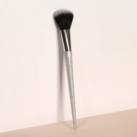 Schine makeup brush, 20 (+/- 1) cm, silver color-1