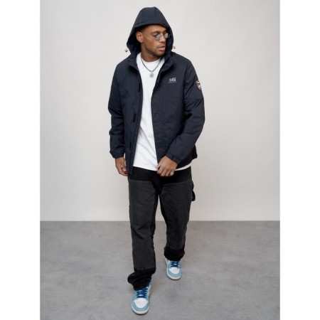 Sports male jacket, size 48, dark blue color-13