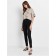 Women's jeans with a high landing CONTE ELEGANT SKINNY, size S, color Washed Black