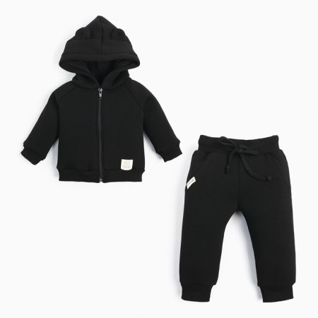 Costume: sweatshirt and pants crumbs, I am Basic Line, height 62-68 cm, black-2