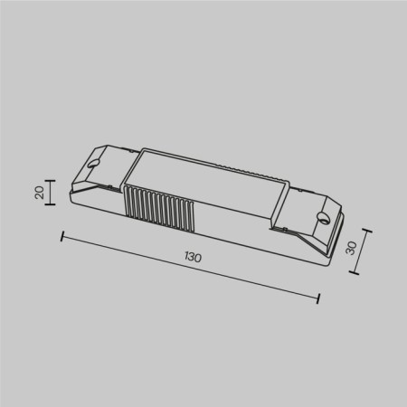 Technical PSL-TR40-150-300MA, 12W, 13x3x2 cm, white color-3