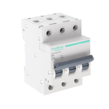 The circuit breaker SE CITY9 SET, B, 32 A, 3P, 4.5 KA, 400 V-1