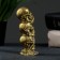 Figure "Three Skulls" aged gold, 10x4x4cm