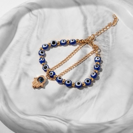 Bracelet-reinforcing "Happy Happiness Hams" Eye, Mix color, l = 20 cm-5