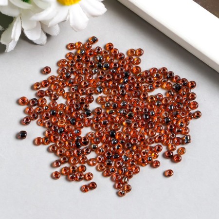 Beads "Zlatka" 08/0, 3 mm, 10 g 2229 brown-1