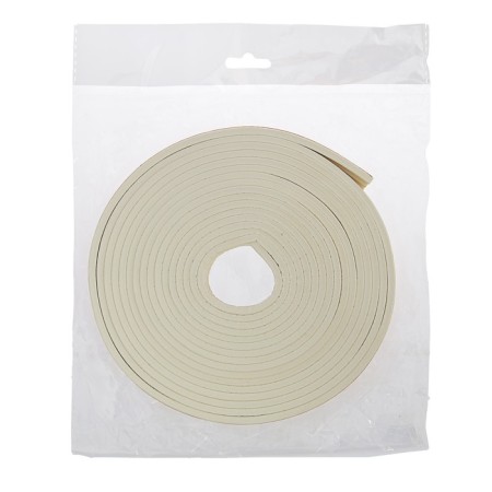 Rubber tundra seal, profile E, size 4x9 mm, white, in package 10 m-6