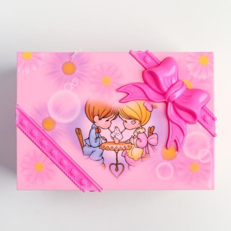Musical box "Gift with a bow" 15.5x8x11 cm-2
