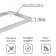 Glocked bed, 195 × 100 × 15 cm, gray, Greengo