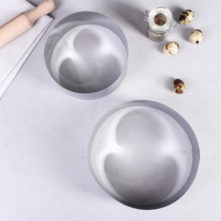 A set of baking forms and calculation "Circle", D-20, H-8.5 cm, 2 pcs-2