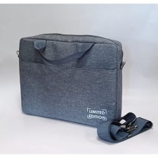 Document bag (oxford) gray with gray sling