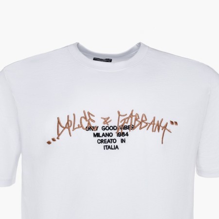 T -shirt male, white color/print mix, size m-7