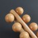 Massage "Caterpillar", universal, 17.5 × 7.5 × 6.5 cm, 10 balls, wooden