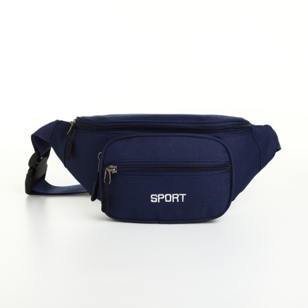 Board belt on a zipper, 2 outer pockets, blue color-2