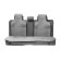 Knights in the back seat, Nat. wool, 135 x 55 and 75 x 55 cm, gray, set 3 pcs