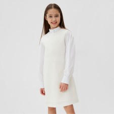 Dress for girls Minaku: Partydress, white color, height 122 cm