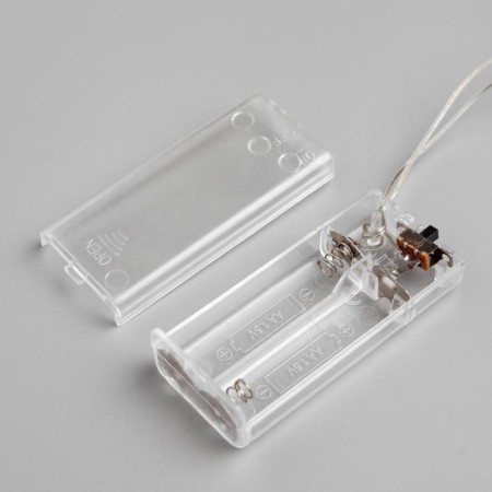 LED figure "Christmas tree" 7 × 21 × 7 cm, acrylic, 20 LED, AAX2 batteries (not in the kit), white glow-3