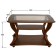 Journal table "Maestro", with glass SZH-02, 900 × 600 × 560 mm, color nut color