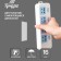 Bilateral self -adhesive holders of the tundra, 33x15 mm, white color, 16 pcs.