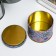 Casket Metal Round "Tulip and Patterns" 8.3x8.5x8.5 cm