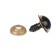 Rifle eyes with plugs, “sparkles” set of 30 pcs, size 1 pc: 1.6 cm, brown color