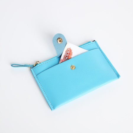 Cardholder with lightning, blue color-4