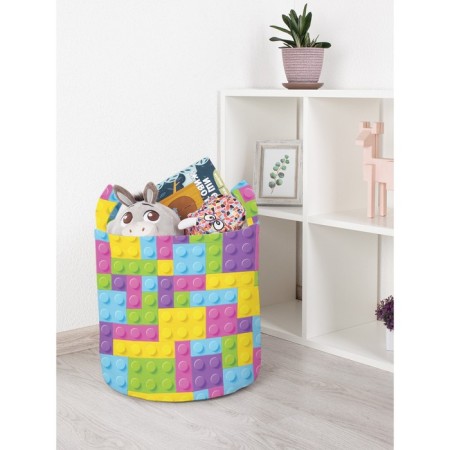 Basket for toys "Colorful Lego, size 35x35 cm